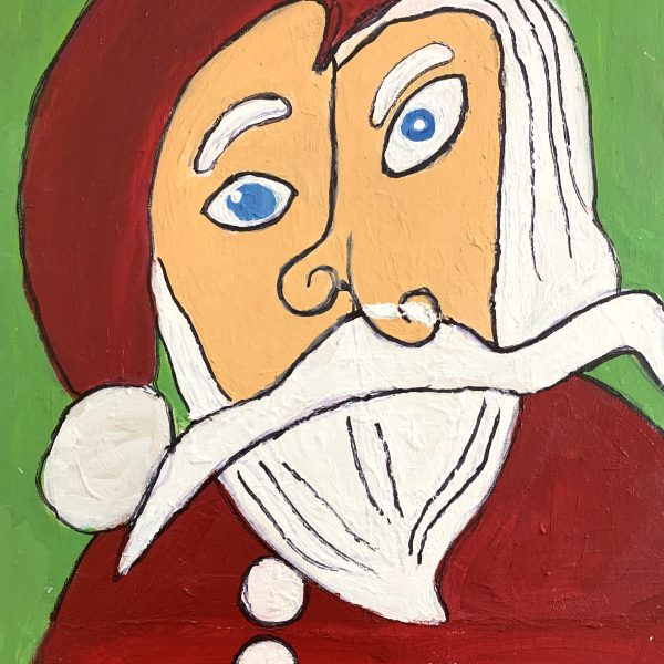 Christmas is Coming Tile Art - Santa I