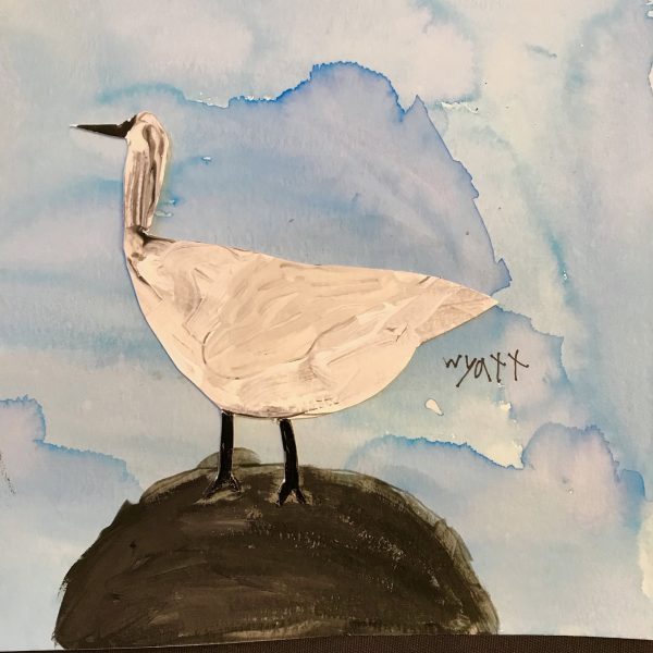 Sea Life Tile Art - Sea Gull - II